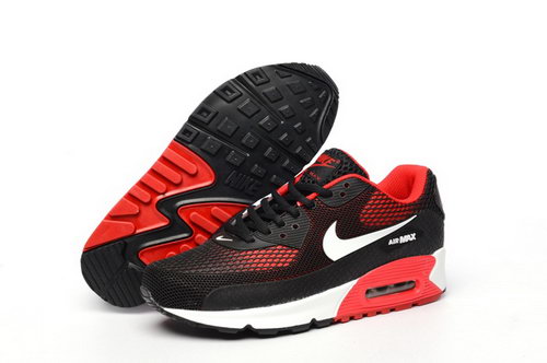 Nike Air Max 90 Kpu Tpu Mens Shoes Black Red Silver Special Cheap